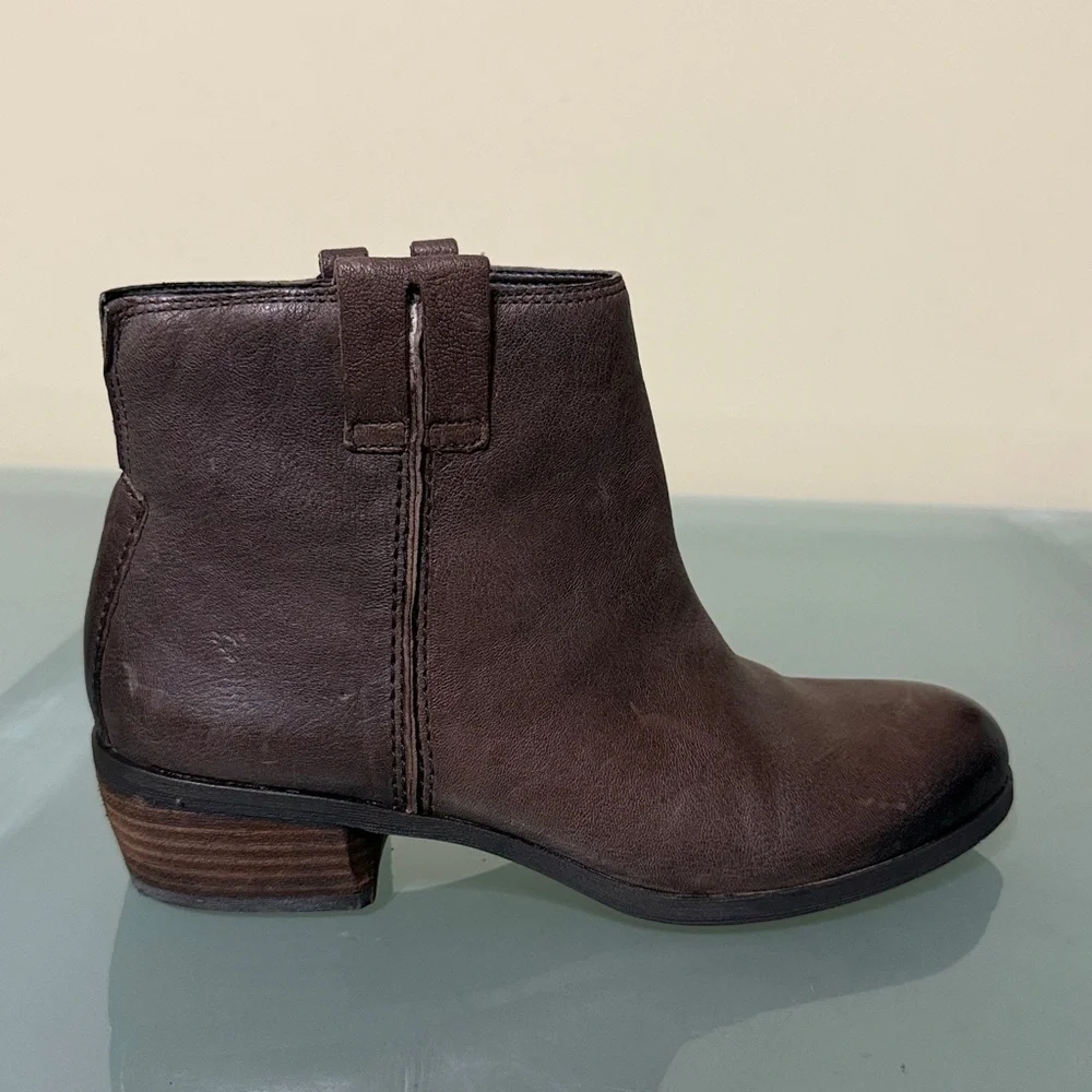Sam Edelman Boots Sam Edelman Leather Western Ankle Boots Size 7 - Picture 3 of 12
